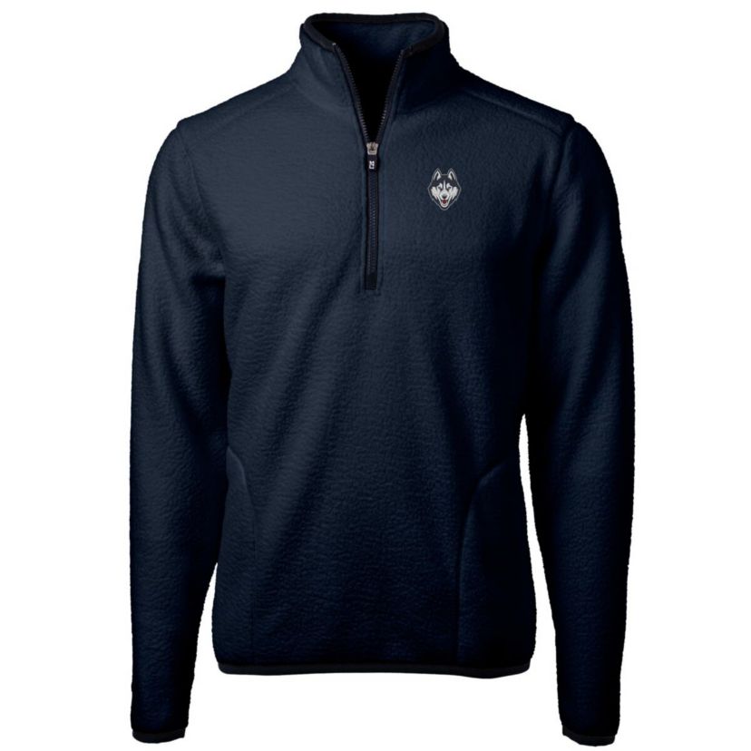 Connecticut Huskies NCAA UConn Huskies Big & Tall Cascade Eco Sherpa Fleece Quarter-Zip Jacket