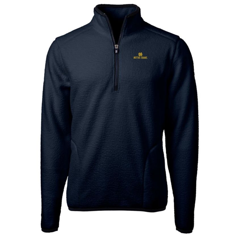 NCAA Notre Dame Fighting Irish Big & Tall Cascade Eco Sherpa Fleece Quarter-Zip Jacket