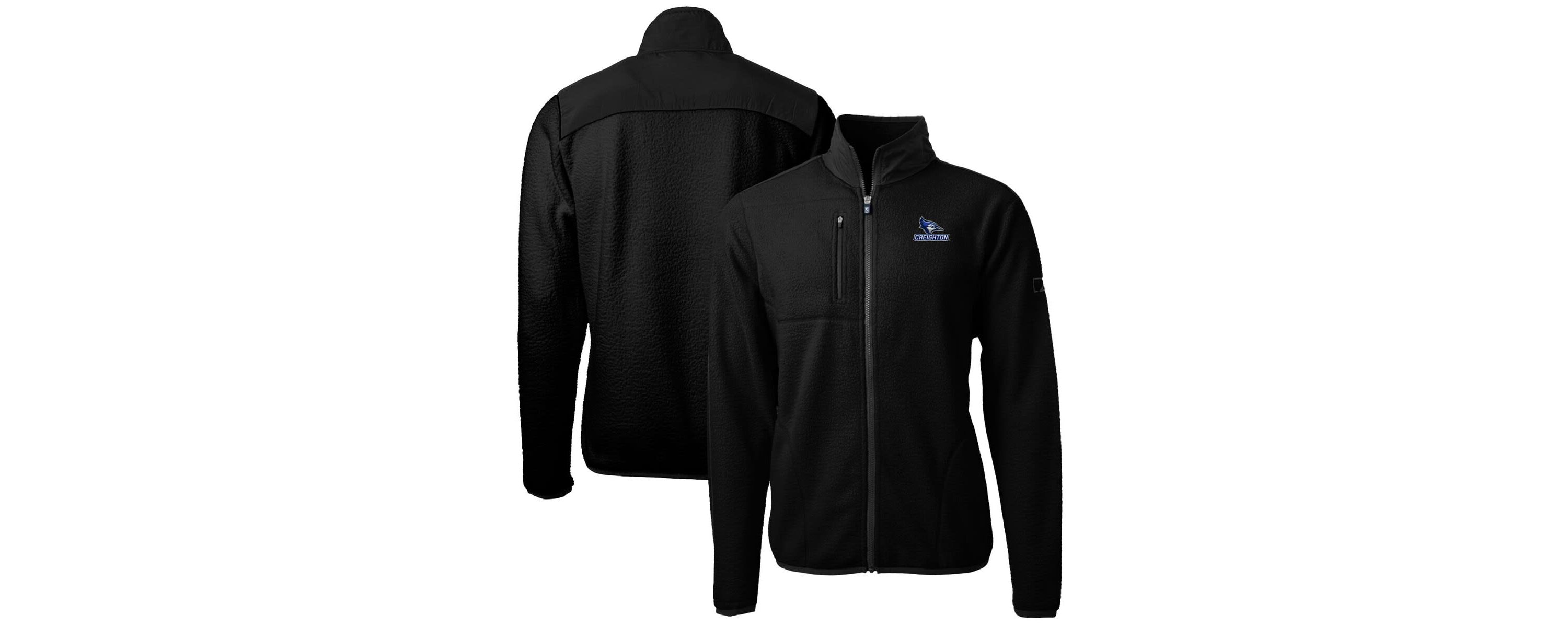Creighton University Bluejays NCAA Creighton Bluejays Big & Tall Cascade Eco Sherpa Fleece Full-Zip Jacket