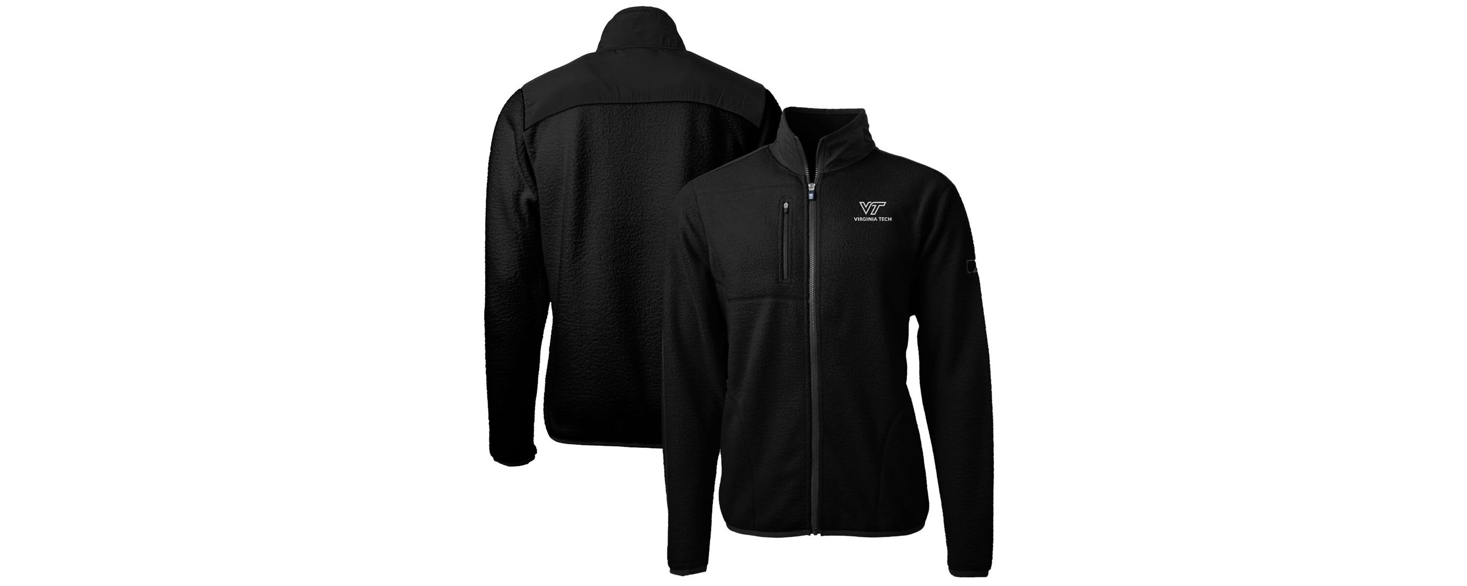 NCAA Virginia Tech Hokies Big & Tall Cascade Eco Sherpa Fleece Full-Zip Jacket