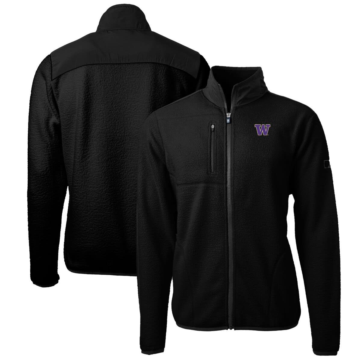 NCAA Washington Huskies Big & Tall Cascade Eco Sherpa Fleece Full-Zip Jacket