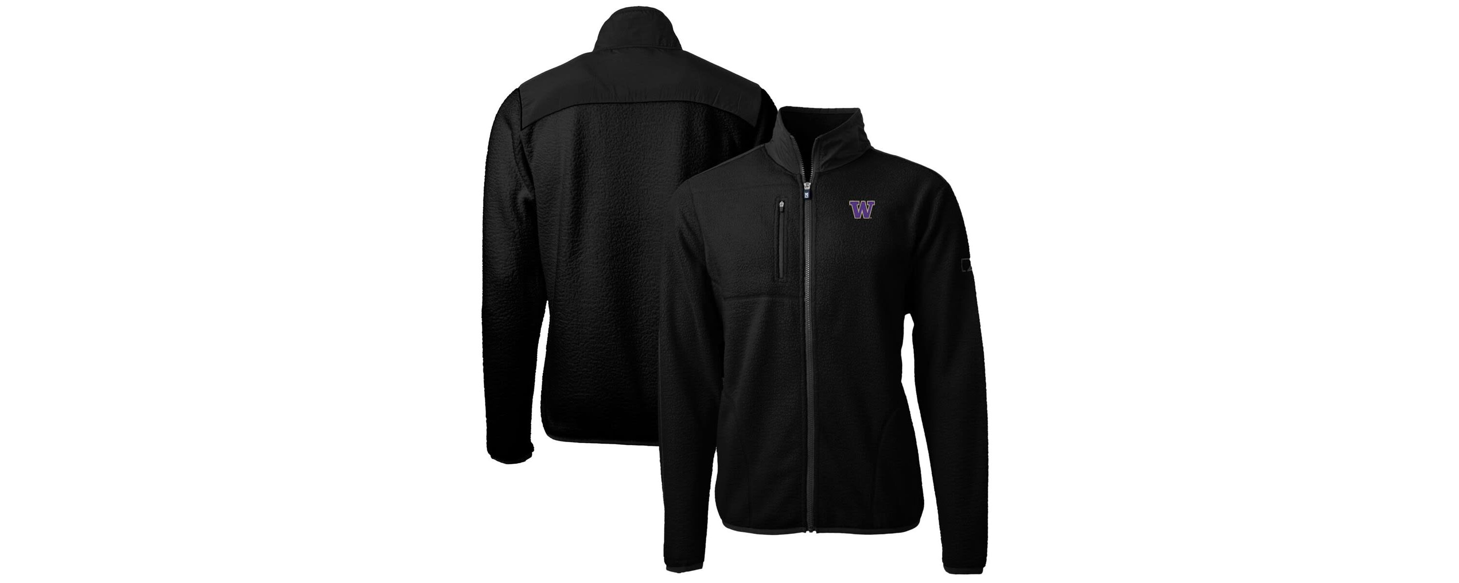 NCAA Washington Huskies Big & Tall Cascade Eco Sherpa Fleece Full-Zip Jacket