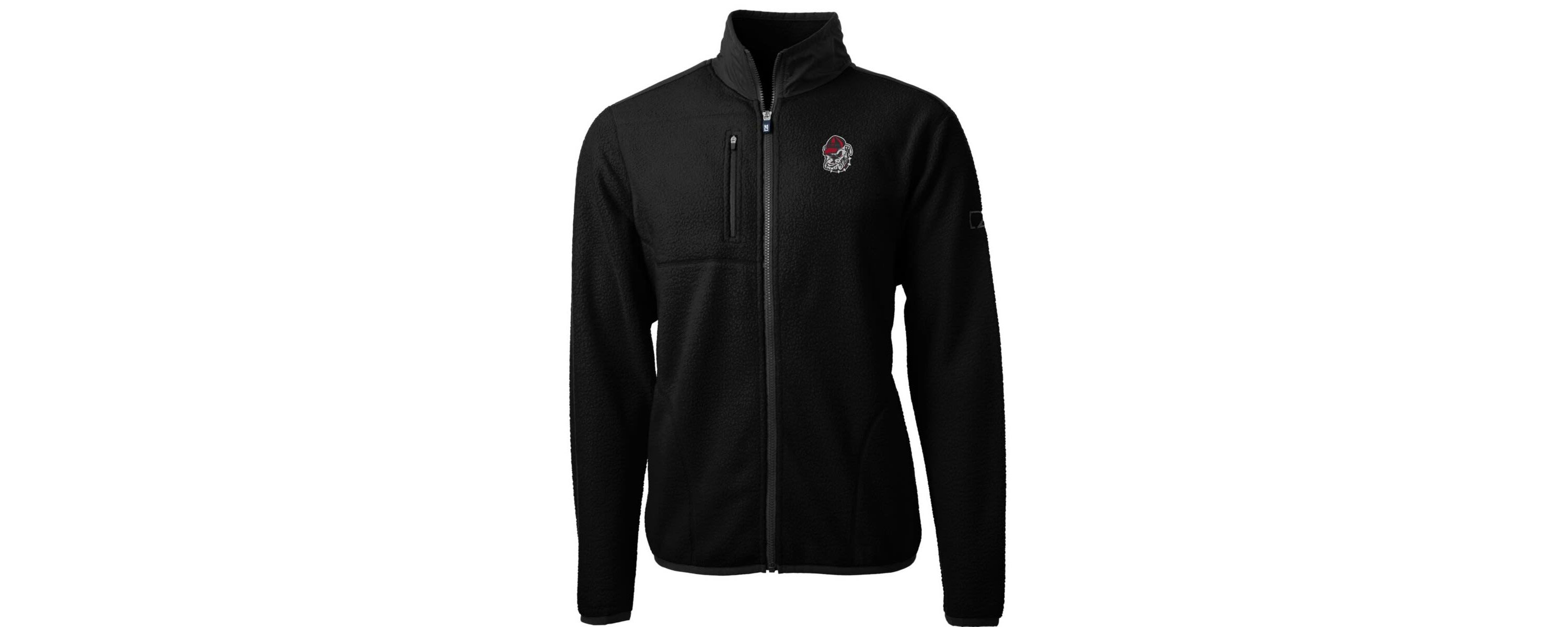 NCAA Georgia Bulldogs Big & Tall Cascade Eco Sherpa Fleece Full-Zip Jacket