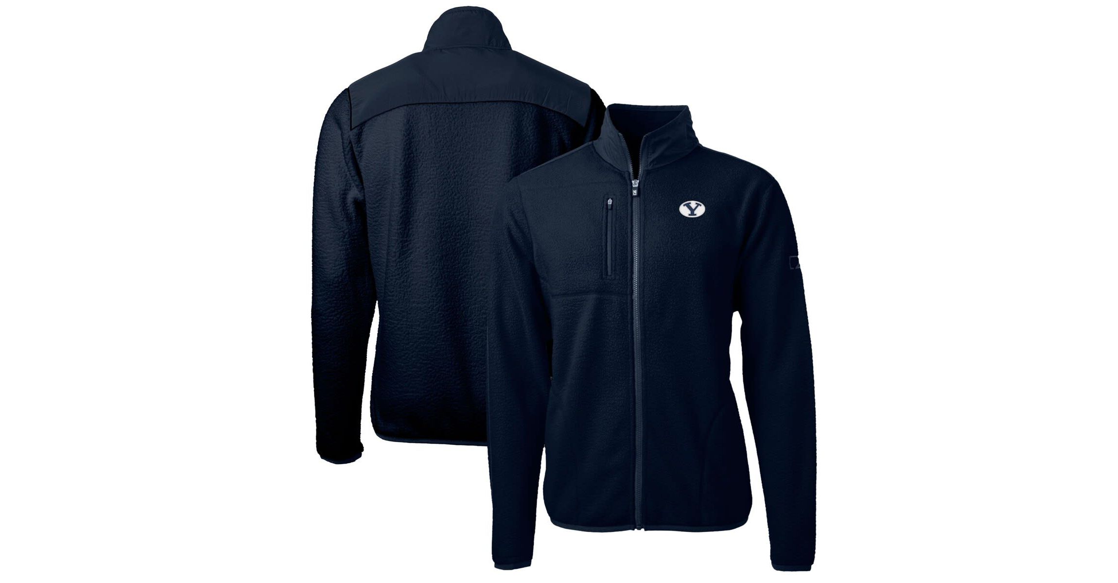 NCAA BYU Cougars Big & Tall Cascade Eco Sherpa Fleece Full-Zip Jacket