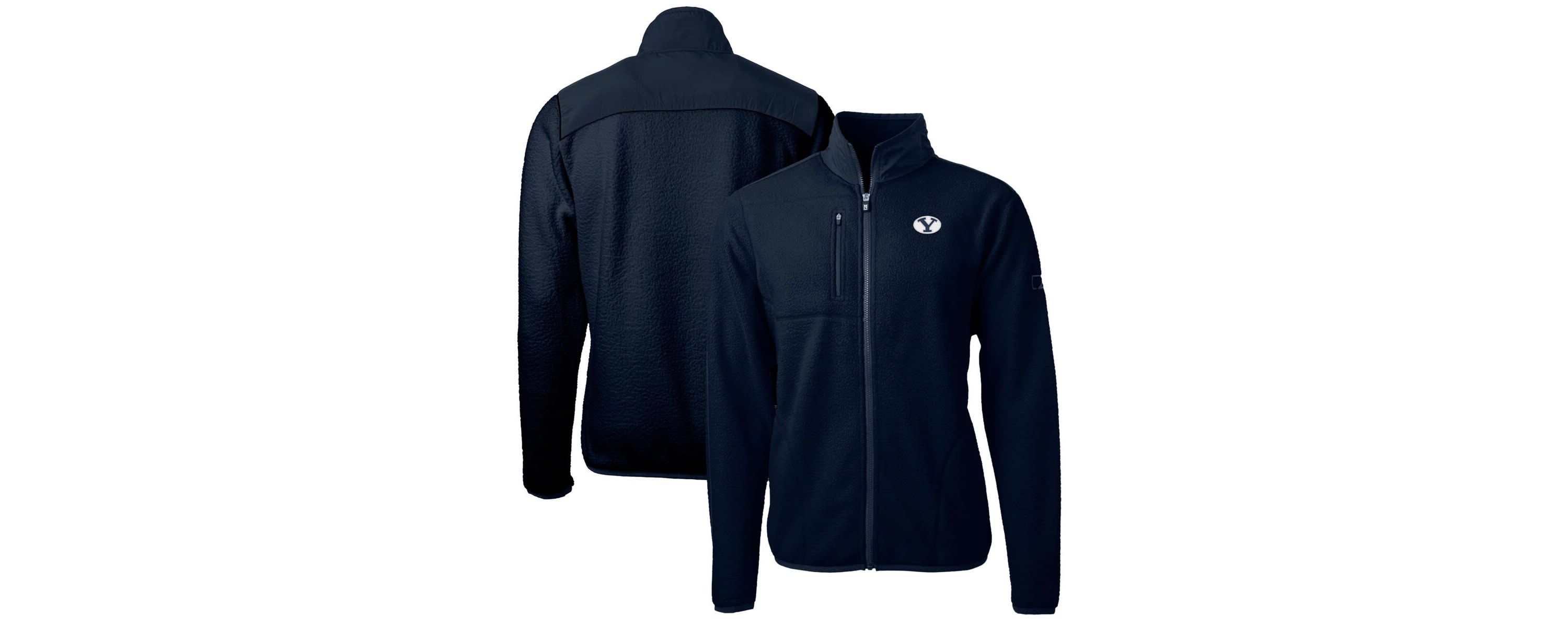 NCAA BYU Cougars Big & Tall Cascade Eco Sherpa Fleece Full-Zip Jacket