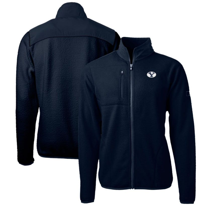 NCAA BYU Cougars Big & Tall Cascade Eco Sherpa Fleece Full-Zip Jacket