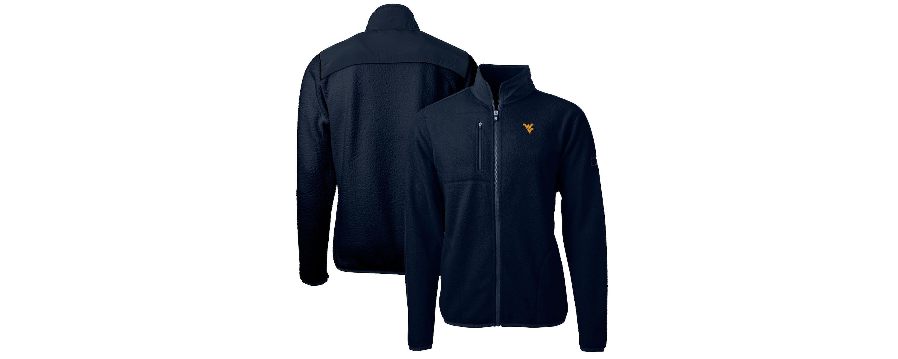 NCAA West Virginia Mountaineers Big & Tall Cascade Eco Sherpa Fleece Full-Zip Jacket
