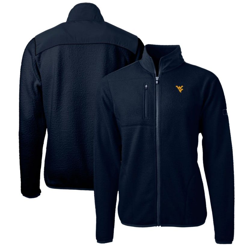 NCAA West Virginia Mountaineers Big & Tall Cascade Eco Sherpa Fleece Full-Zip Jacket