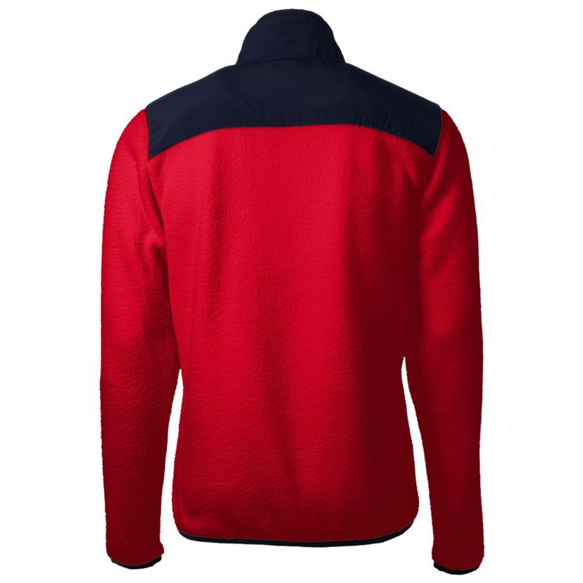 NCAA Red/Navy Arizona Wildcats Big & Tall Cascade Eco Sherpa Fleece Full-Zip Jacket
