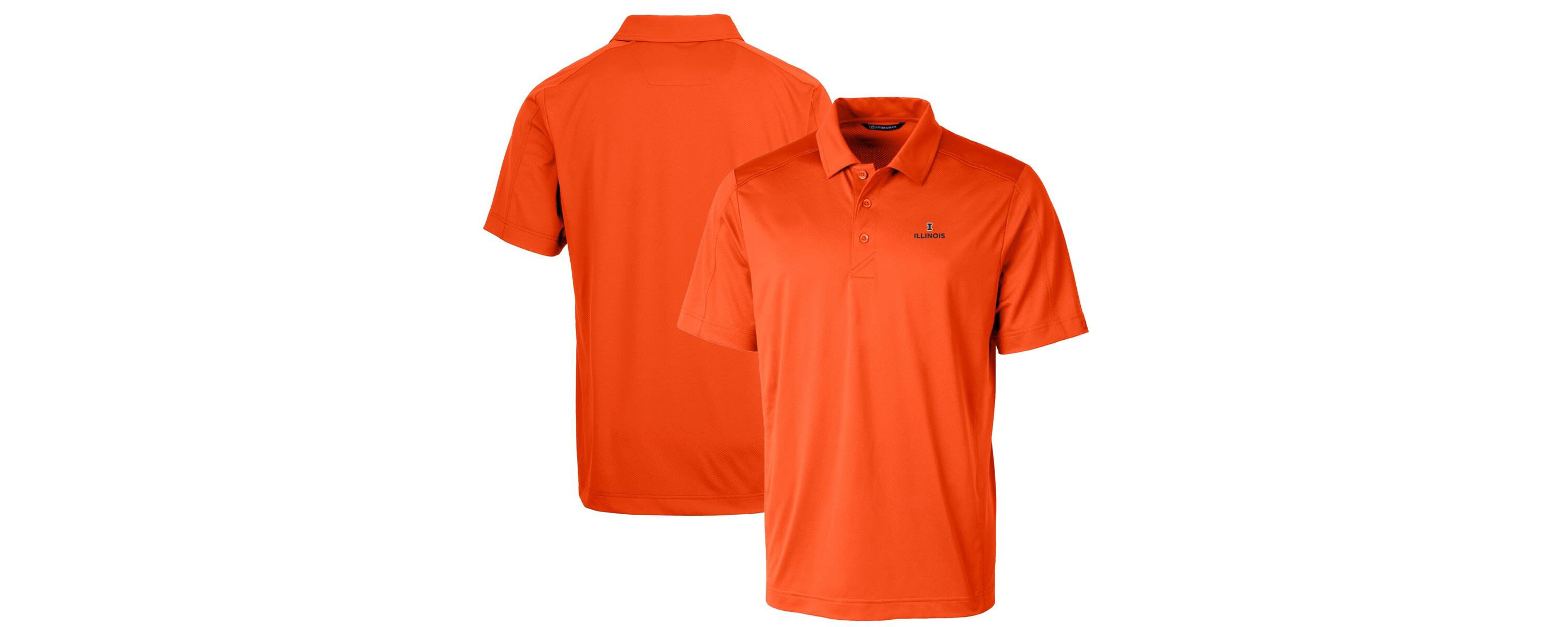 NCAA Illinois Fighting Illini Big & Tall Prospect Textured Stretch Polo