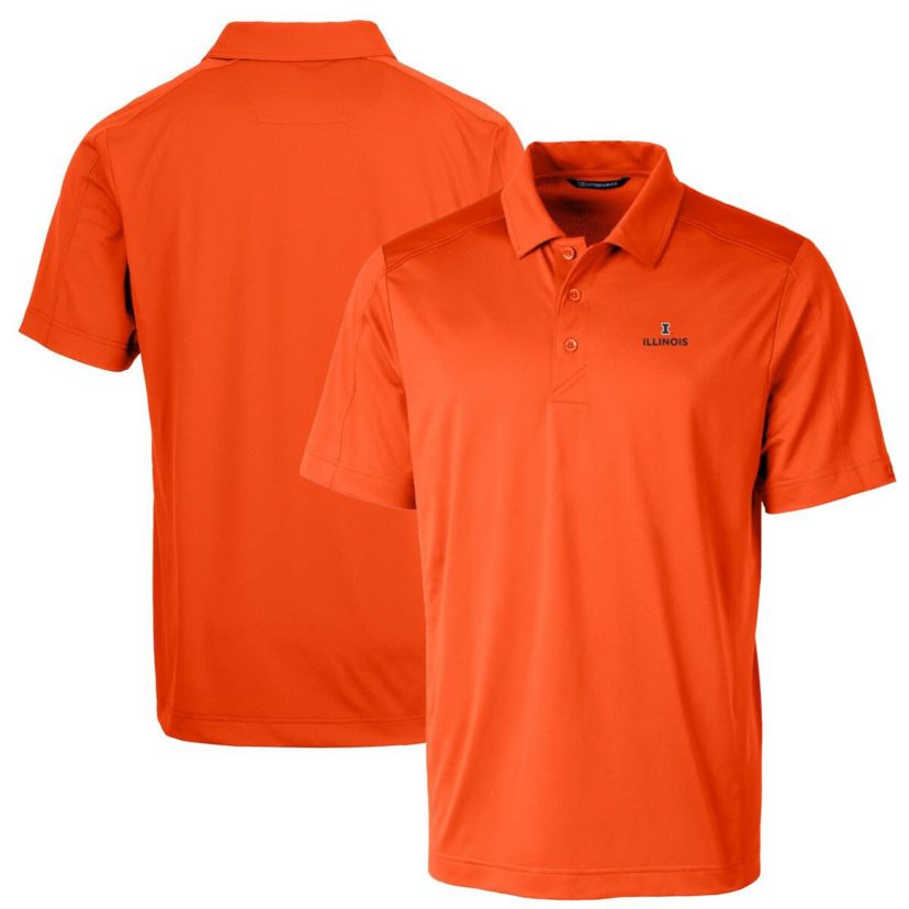 NCAA Illinois Fighting Illini Big & Tall Prospect Textured Stretch Polo