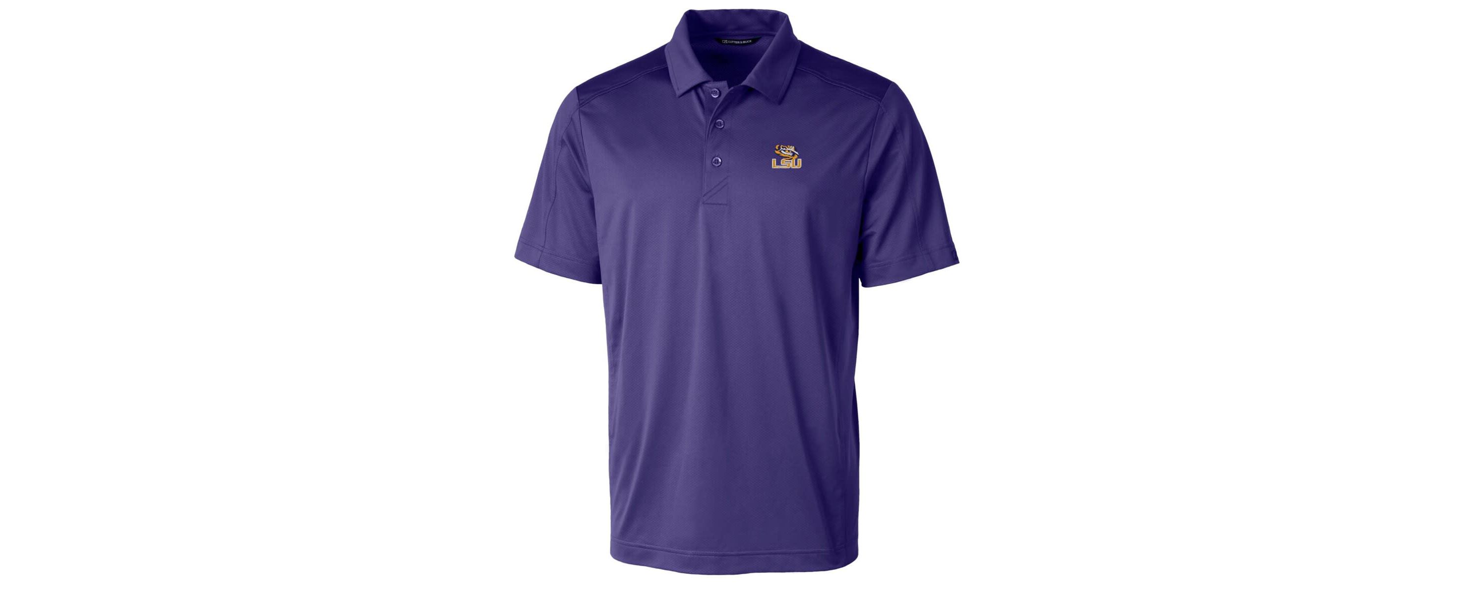NCAA LSU Tigers Big & Tall Prospect Textured Stretch Polo