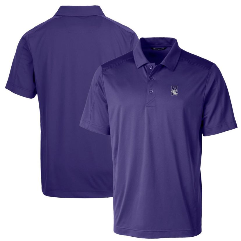 NCAA Northwestern Wildcats Big & Tall Prospect Textured Stretch Polo