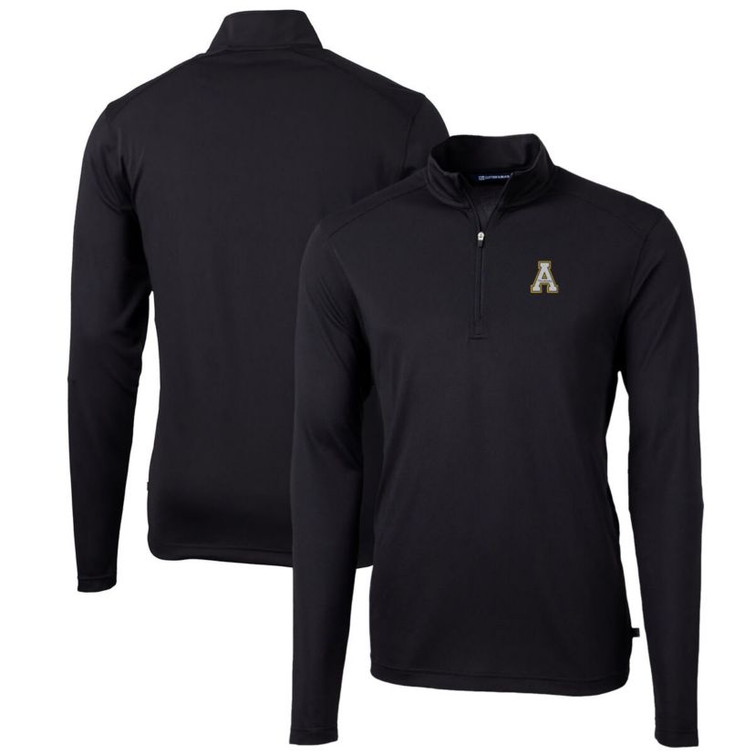 NCAA Appalachian State Mountaineers Big & Tall Virtue Eco Pique Recycled Quarter-Zip Pullover Top