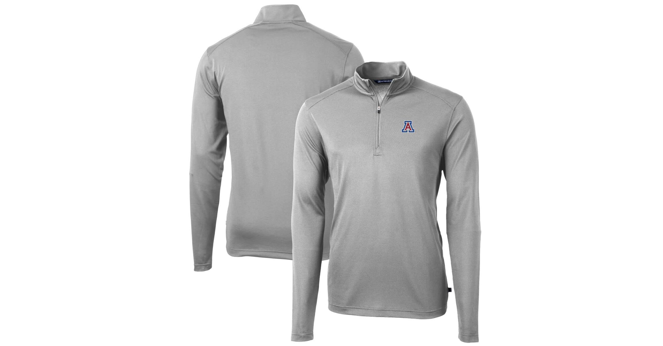 NCAA Arizona Wildcats Big & Tall Virtue Eco Pique Recycled Quarter-Zip Pullover Top