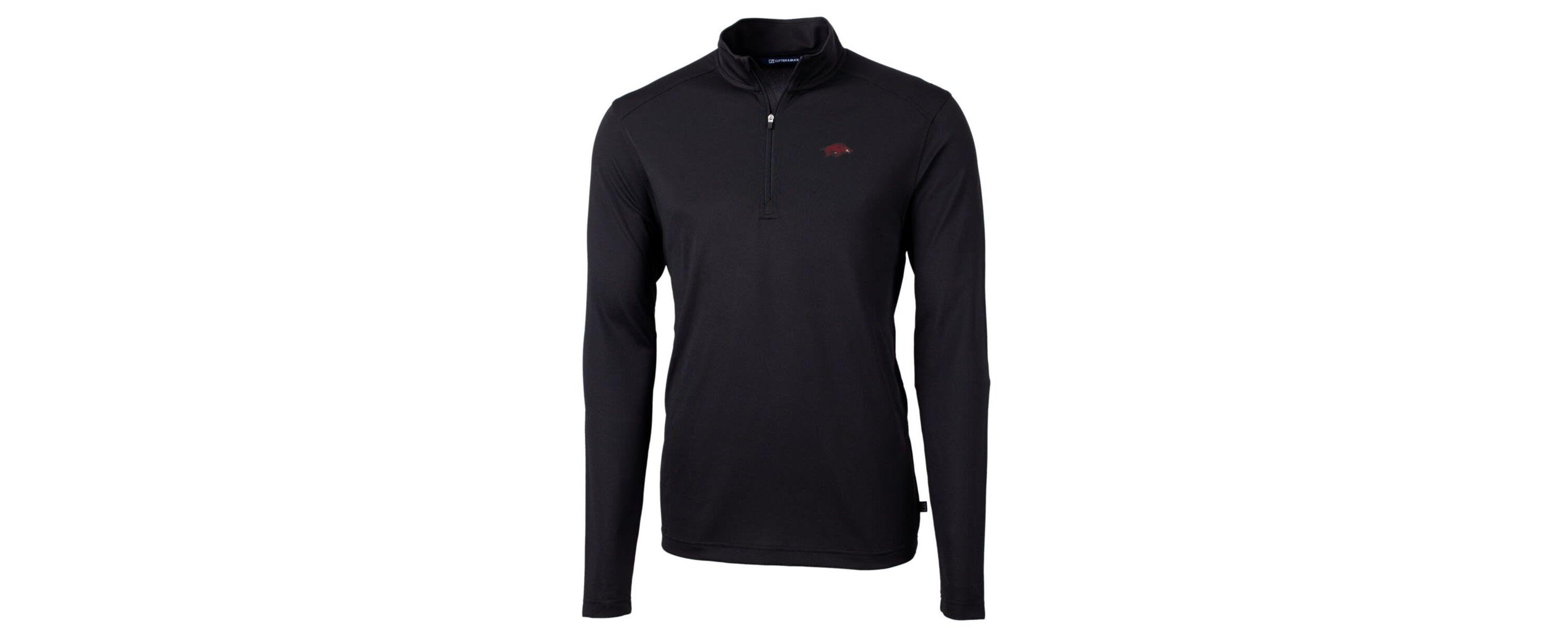 NCAA Arkansas Razorbacks Big & Tall Virtue Eco Pique Recycled Quarter-Zip Pullover Top