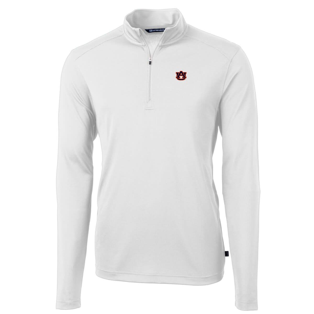 NCAA Auburn Tigers Big & Tall Virtue Eco Pique Recycled Quarter-Zip Pullover Top