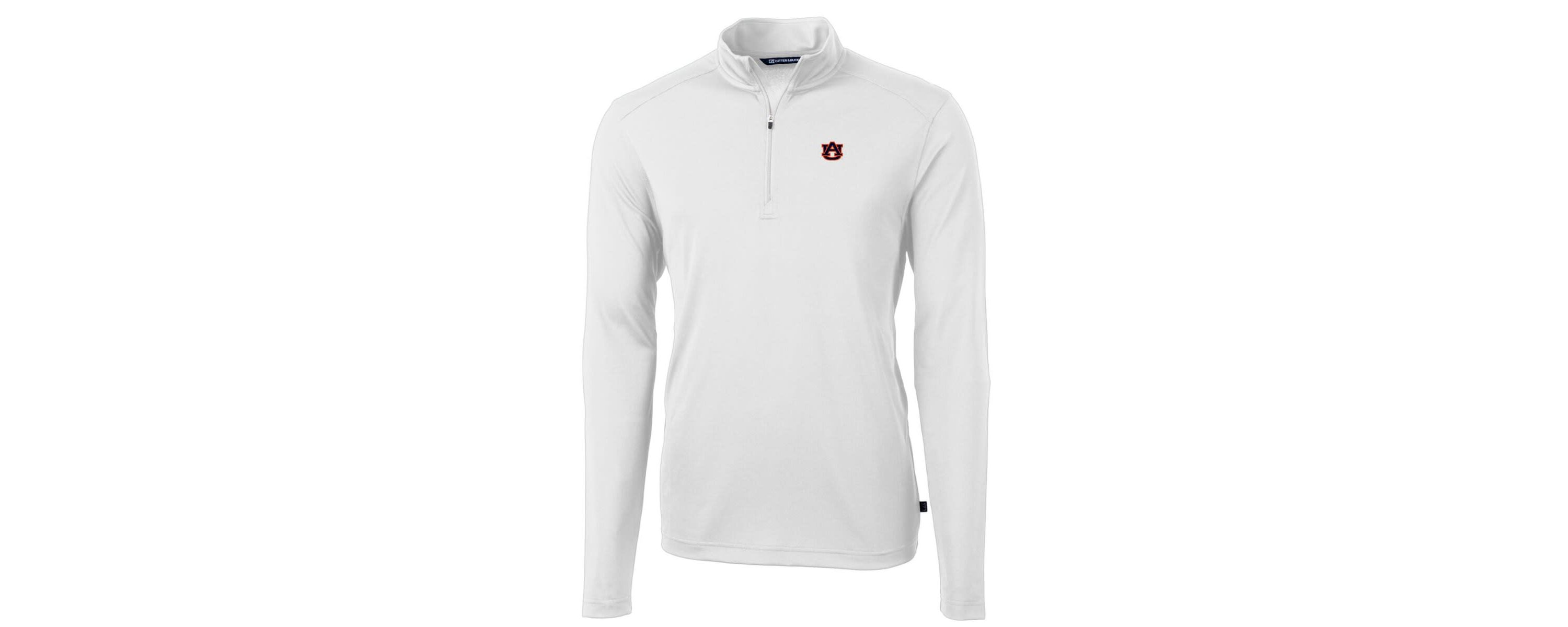NCAA Auburn Tigers Big & Tall Virtue Eco Pique Recycled Quarter-Zip Pullover Top