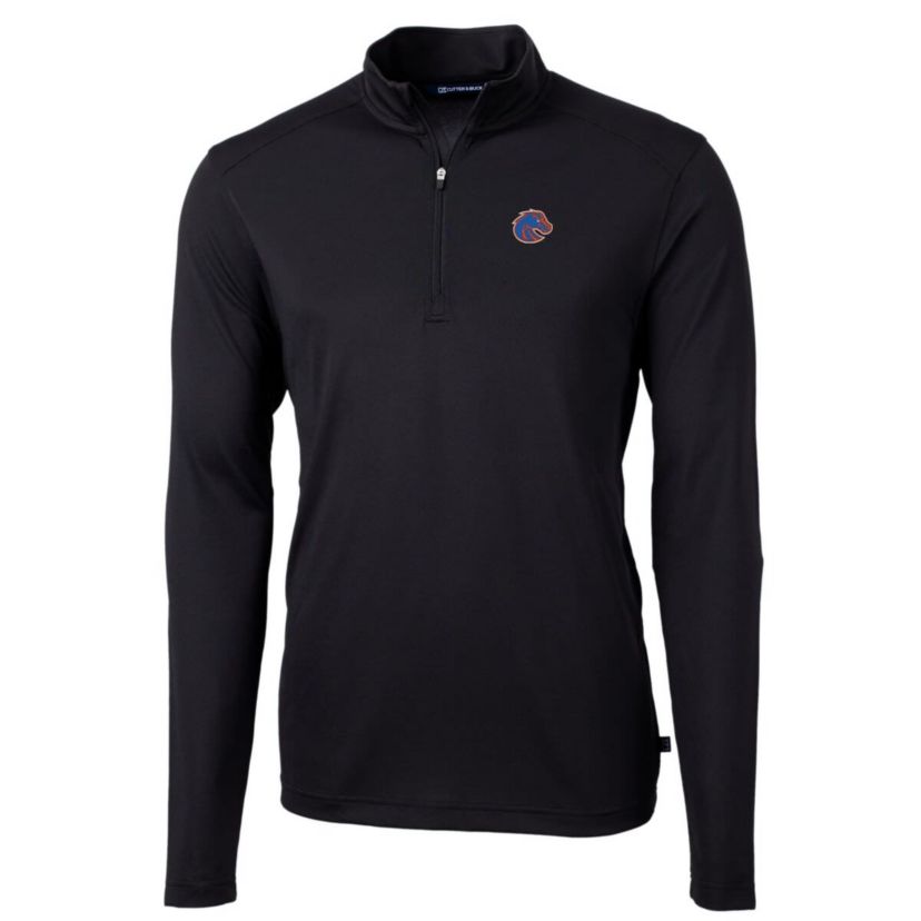 NCAA Boise State Broncos Big & Tall Virtue Eco Pique Recycled Quarter-Zip Pullover Top