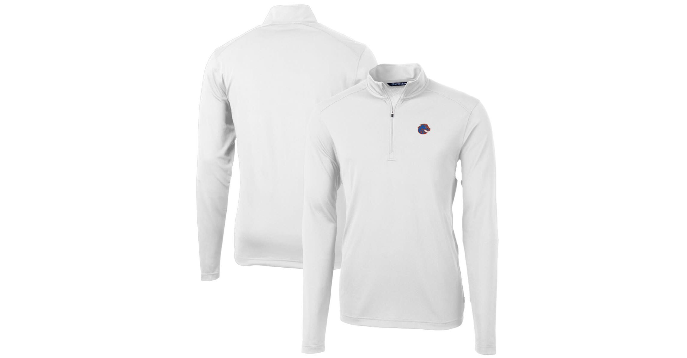 NCAA Boise State Broncos Big & Tall Virtue Eco Pique Recycled Quarter-Zip Pullover Top