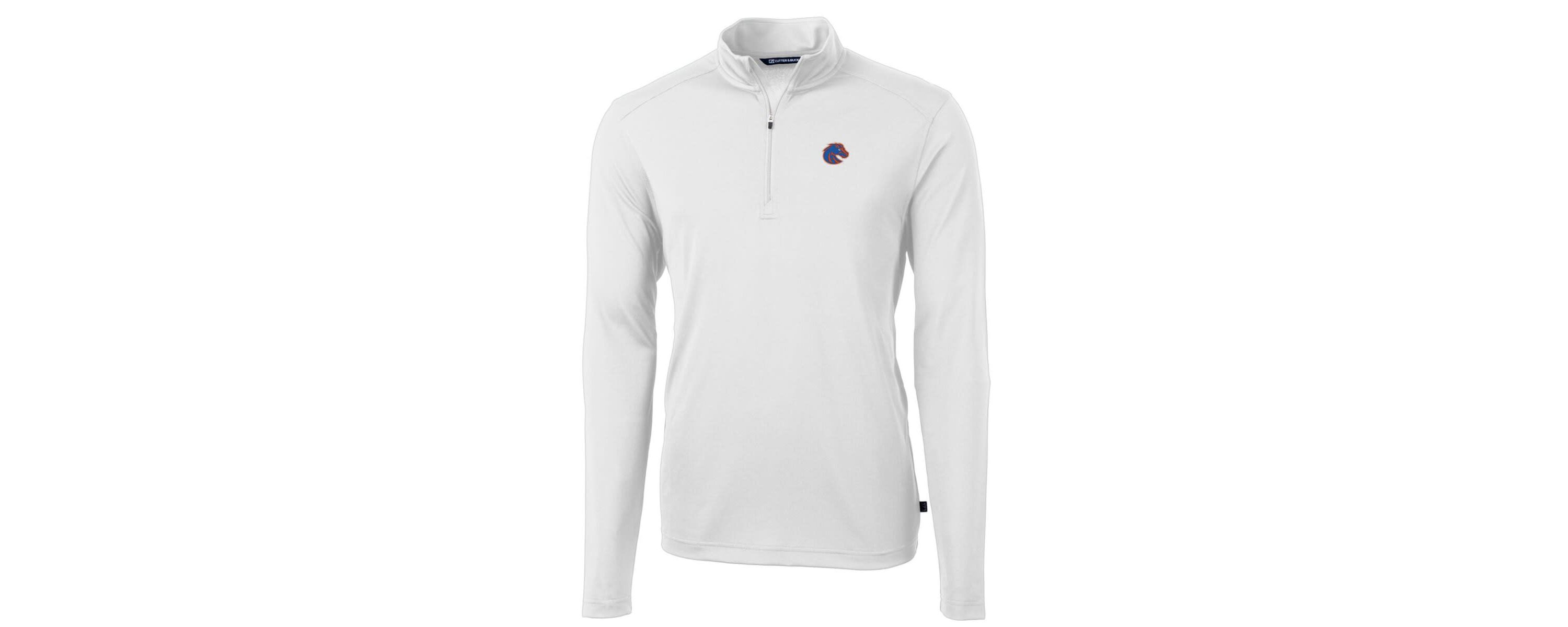 NCAA Boise State Broncos Big & Tall Virtue Eco Pique Recycled Quarter-Zip Pullover Top