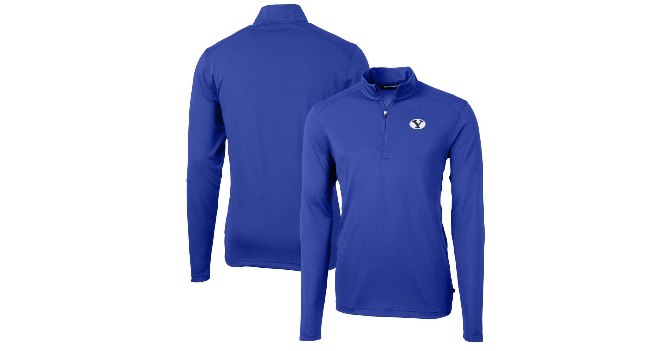 NCAA BYU Cougars Big & Tall Virtue Eco Pique Recycled Quarter-Zip Pullover Top