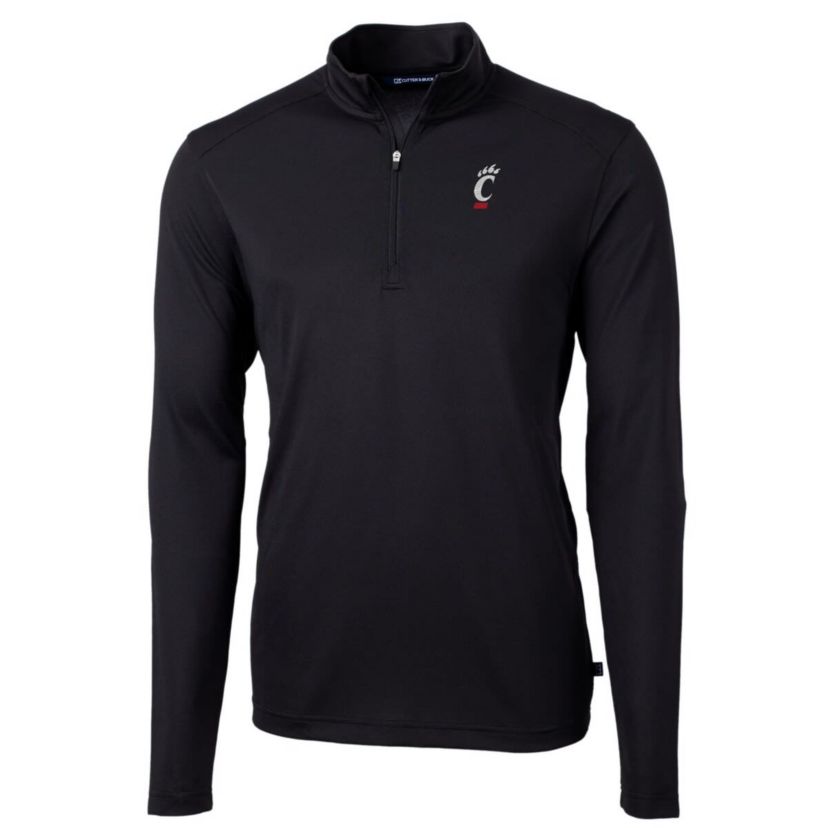 NCAA Cincinnati Bearcats Big & Tall Virtue Eco Pique Recycled Quarter-Zip Pullover Top