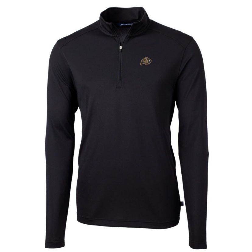 NCAA Colorado Buffaloes Big & Tall Virtue Eco Pique Recycled Quarter-Zip Pullover Top