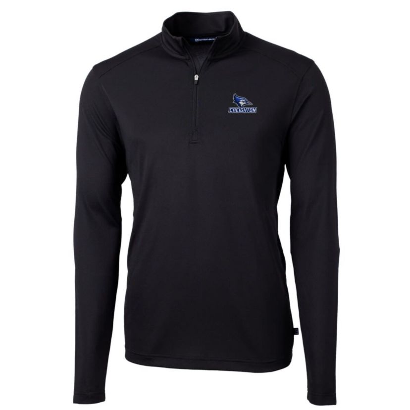 Creighton University Bluejays NCAA Creighton Bluejays Big & Tall Virtue Eco Pique Recycled Quarter-Zip Pullover Top