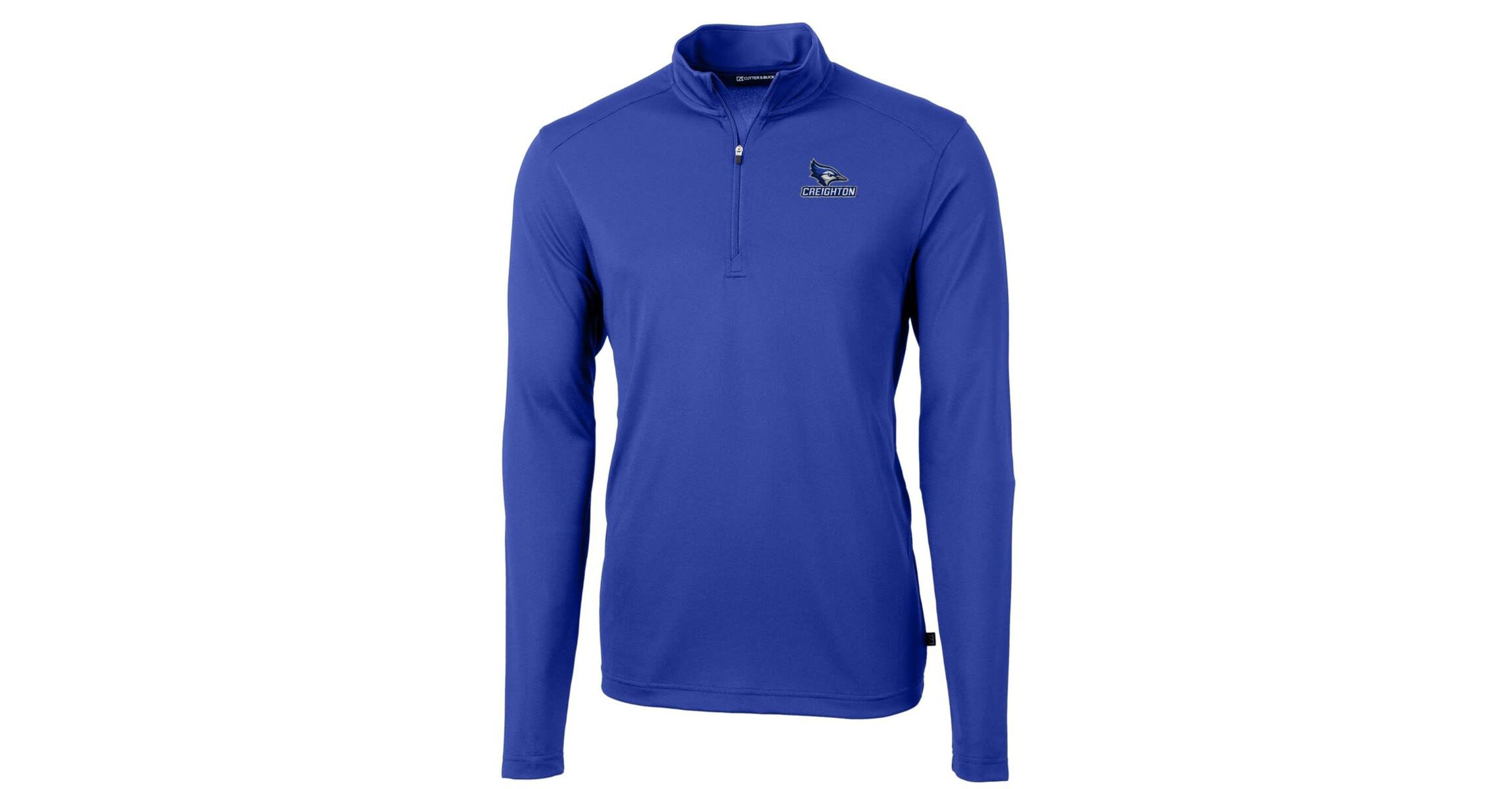 Creighton University Bluejays NCAA Creighton Bluejays Big & Tall Virtue Eco Pique Recycled Quarter-Zip Pullover Top