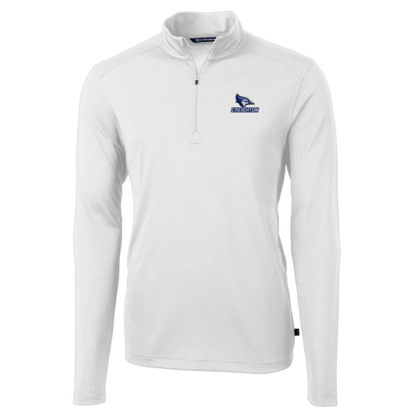 Creighton University Bluejays NCAA Creighton Bluejays Big & Tall Virtue Eco Pique Recycled Quarter-Zip Pullover Top