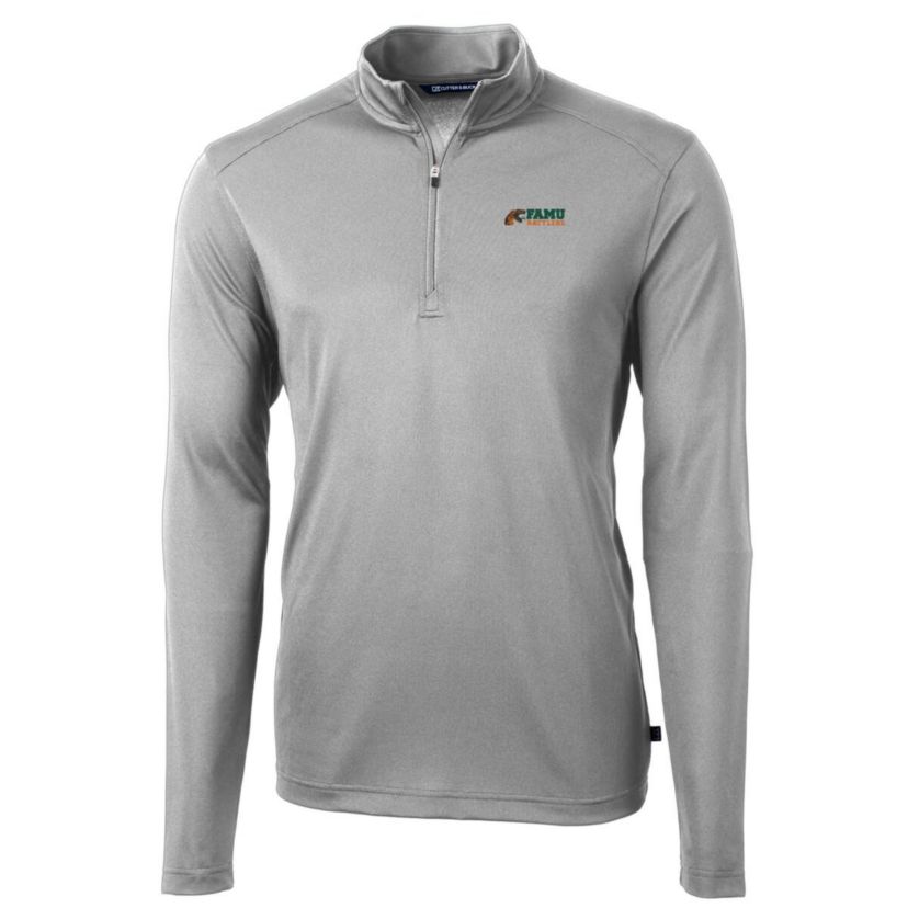 NCAA Florida A&M Rattlers Big & Tall Virtue Eco Pique Recycled Quarter-Zip Pullover Top