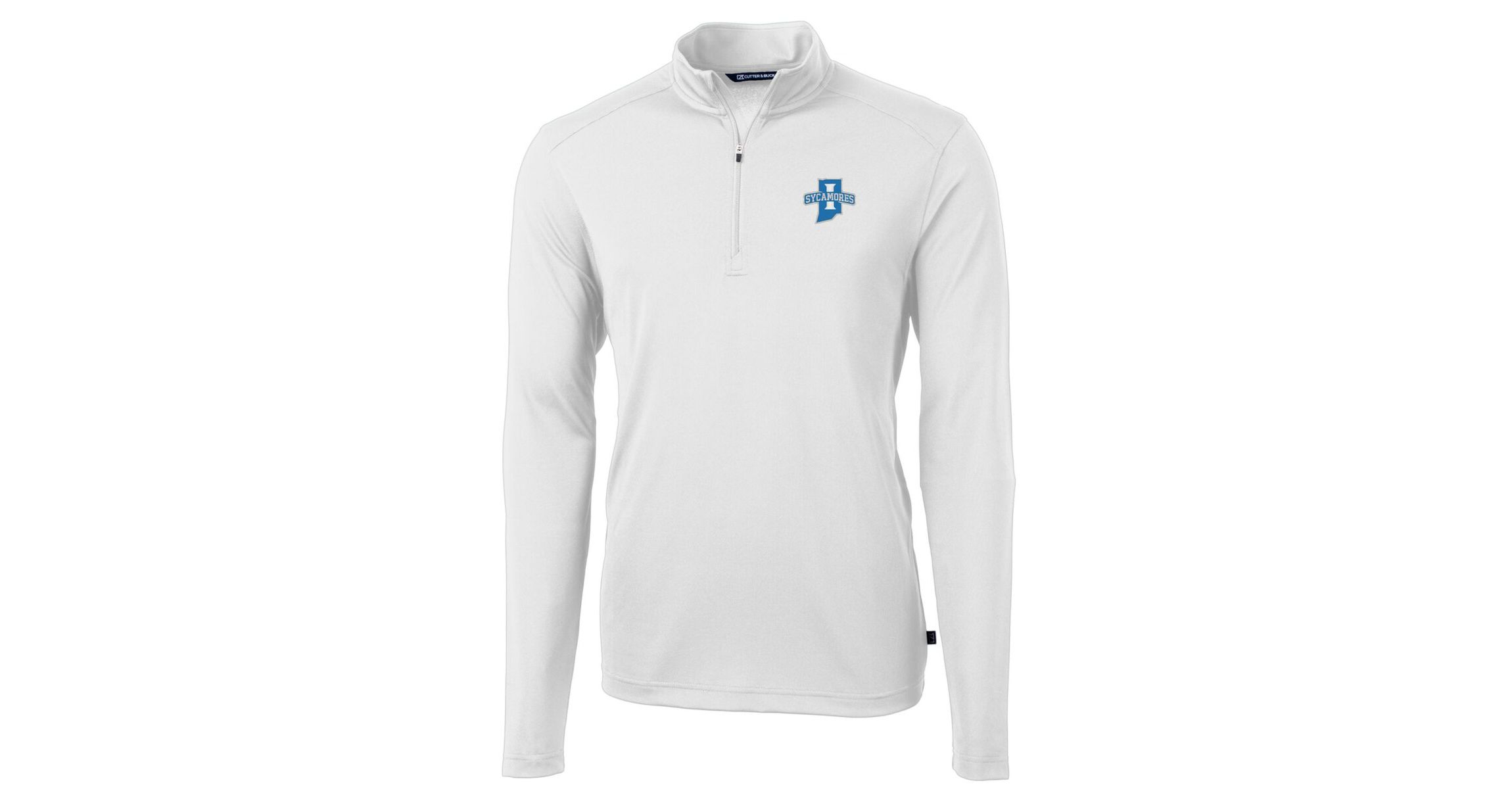 NCAA Indiana State Sycamores Big & Tall Virtue Eco Pique Recycled Quarter-Zip Pullover Top