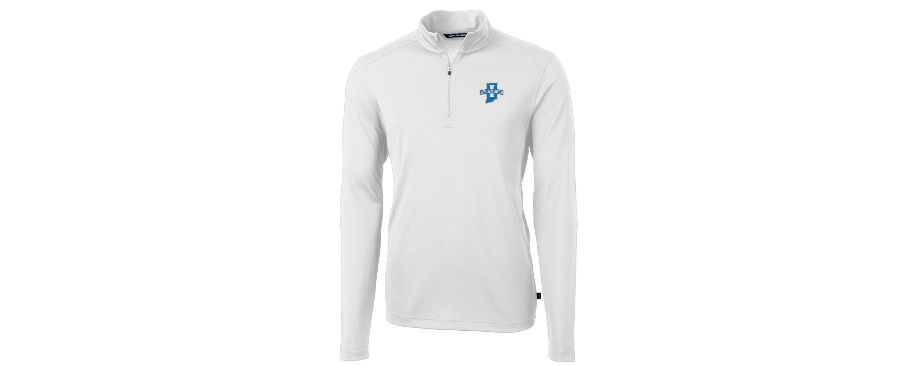 NCAA Indiana State Sycamores Big & Tall Virtue Eco Pique Recycled Quarter-Zip Pullover Top