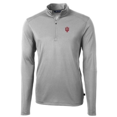 NCAA Indiana Hoosiers Big & Tall Virtue Eco Pique Recycled Quarter-Zip Pullover Top