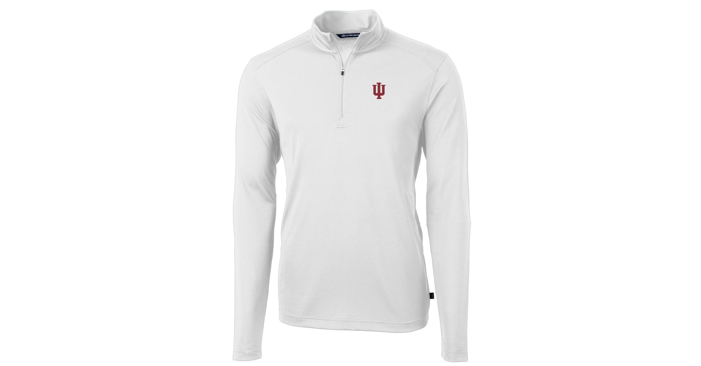 NCAA Indiana Hoosiers Big & Tall Virtue Eco Pique Recycled Quarter-Zip Pullover Top