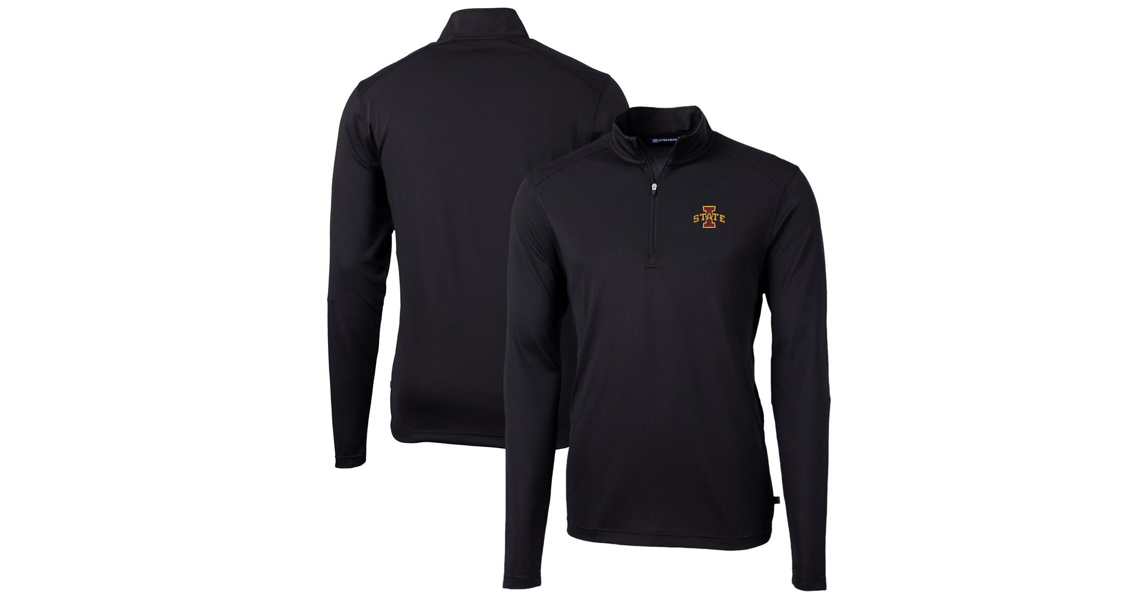 NCAA Iowa State Cyclones Big & Tall Virtue Eco Pique Recycled Quarter-Zip Pullover Top