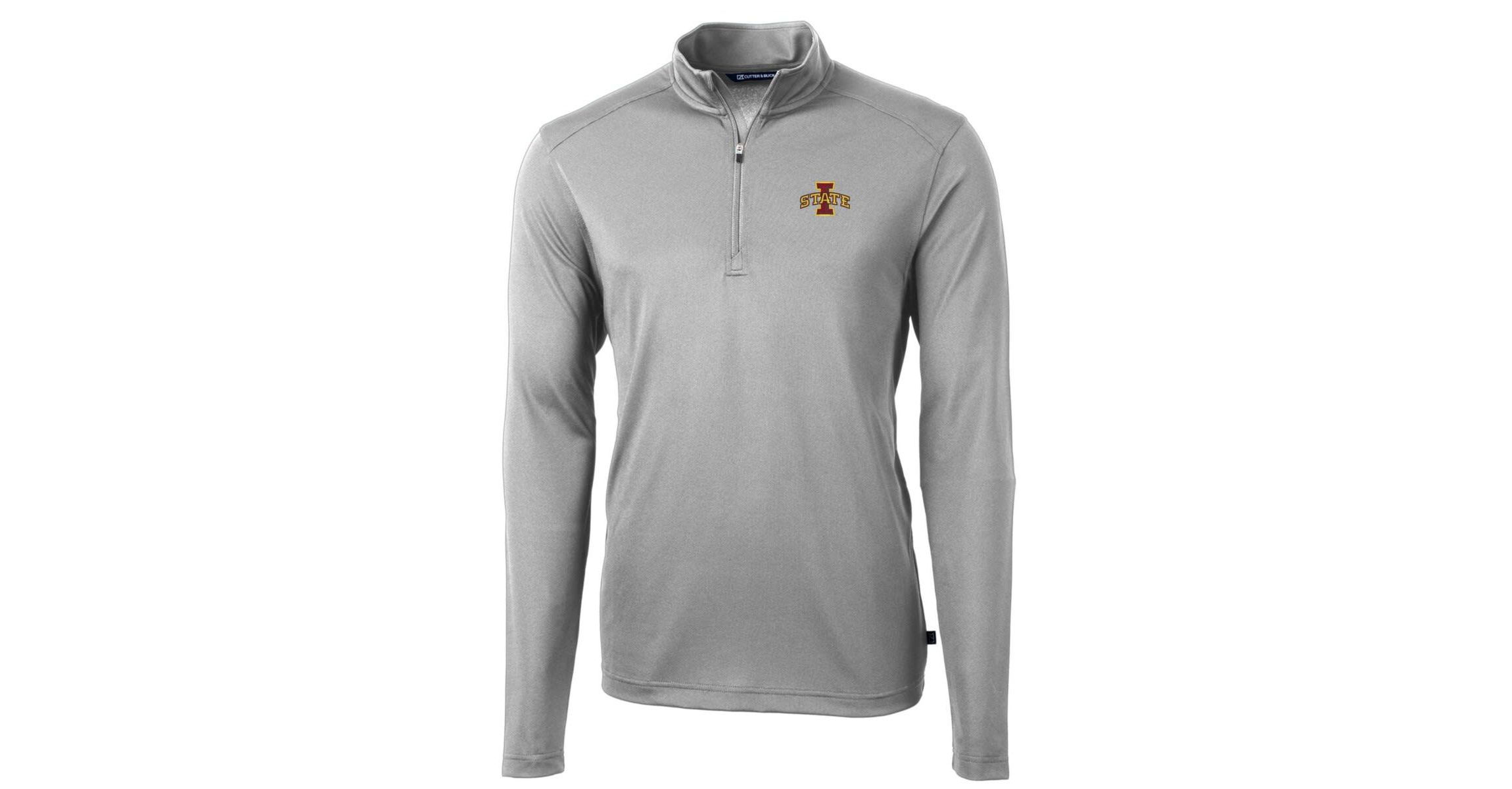 NCAA Iowa State Cyclones Big & Tall Virtue Eco Pique Recycled Quarter-Zip Pullover Top