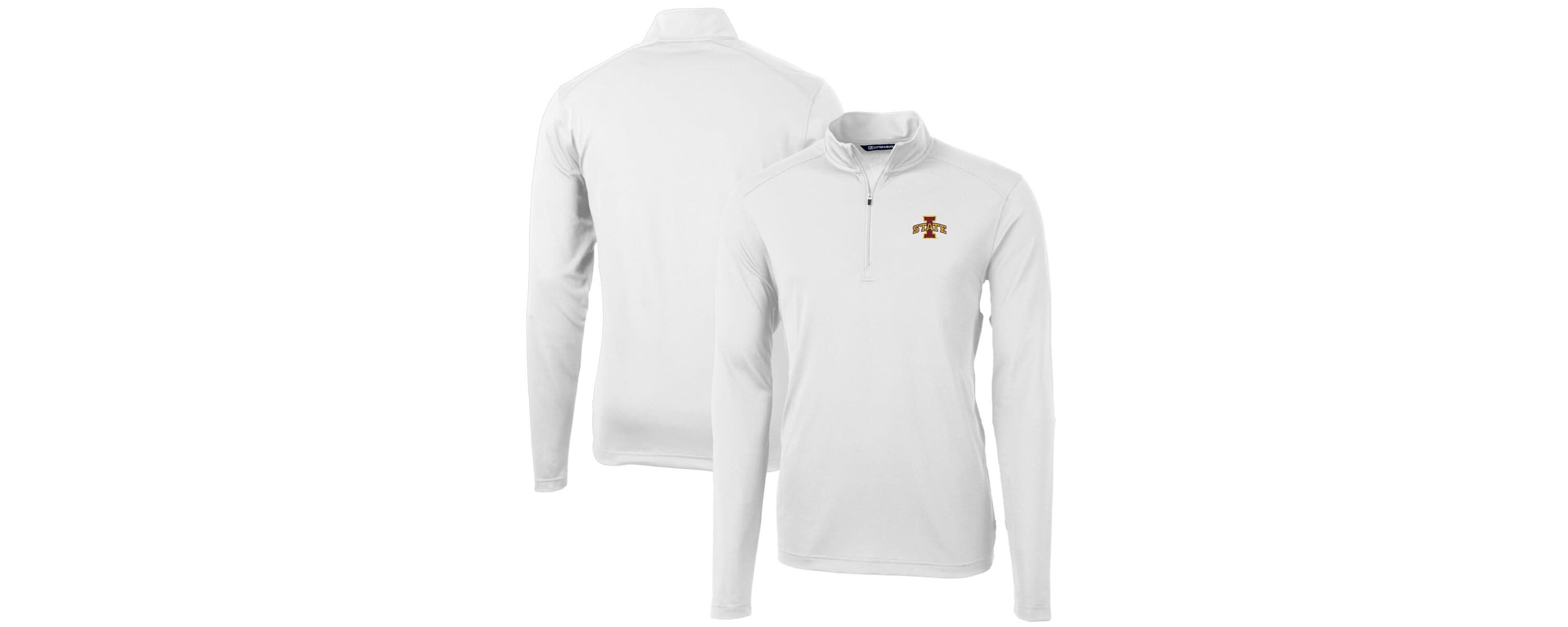 NCAA Iowa State Cyclones Big & Tall Virtue Eco Pique Recycled Quarter-Zip Pullover Top