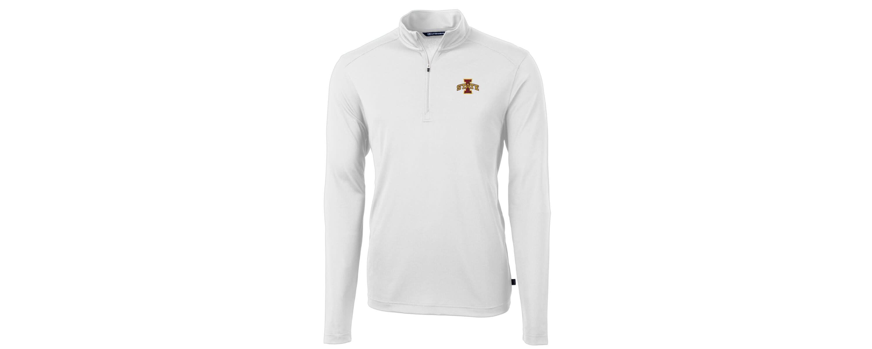 NCAA Iowa State Cyclones Big & Tall Virtue Eco Pique Recycled Quarter-Zip Pullover Top