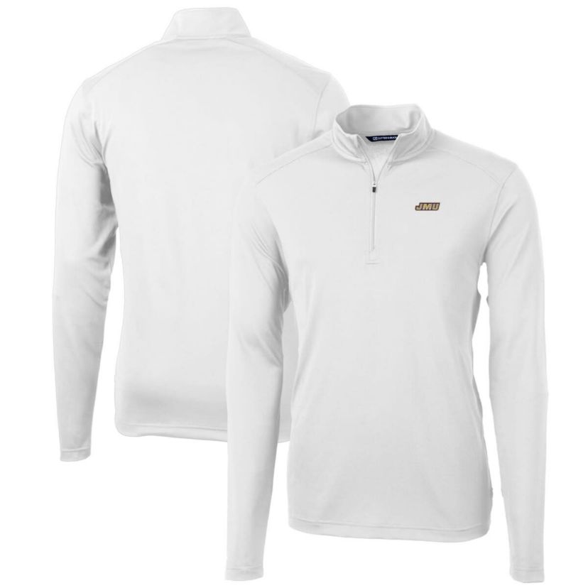 NCAA James Madison Dukes Big & Tall Virtue Eco Pique Recycled Quarter-Zip Pullover Top