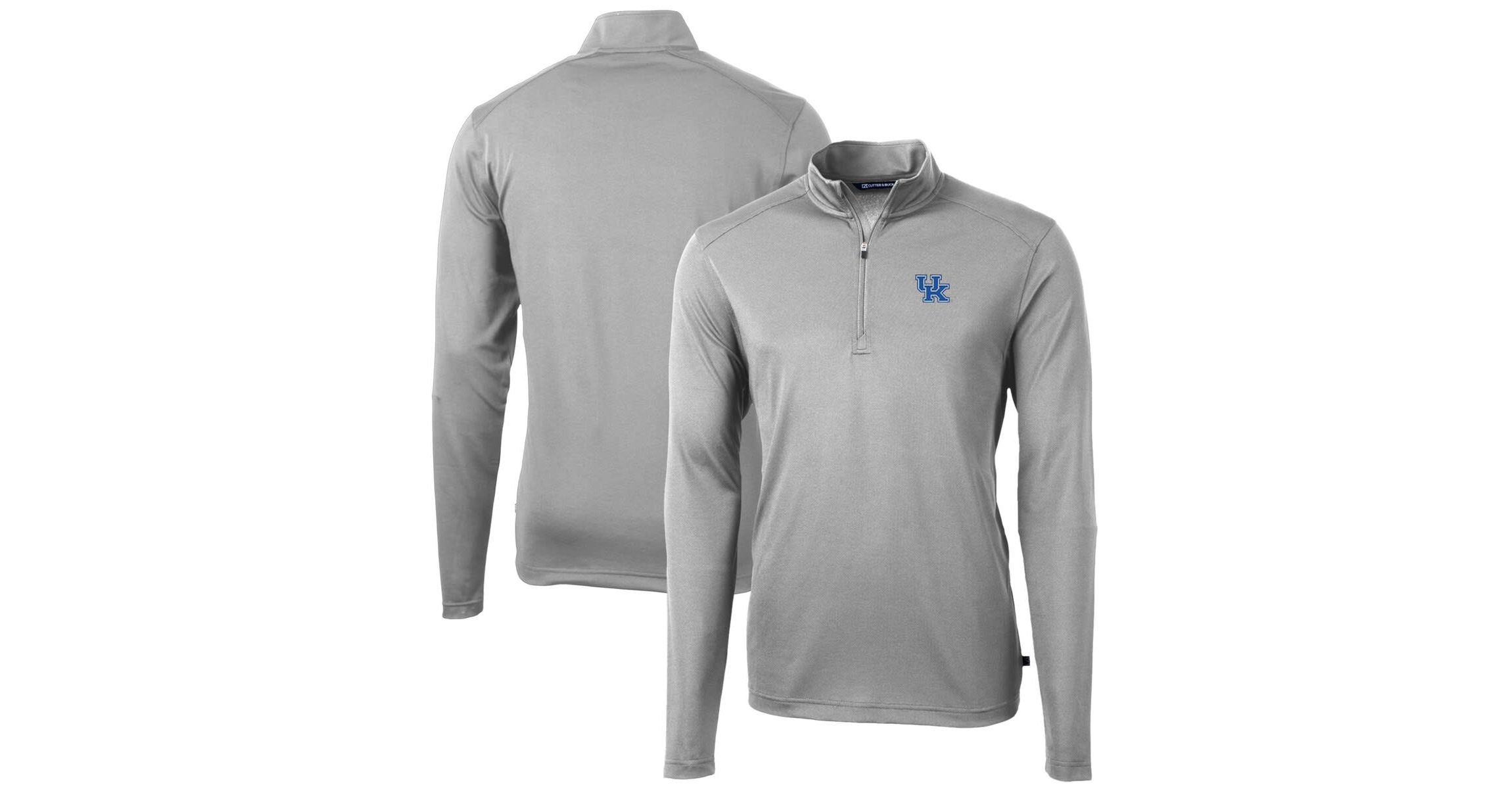 NCAA Kentucky Wildcats Big & Tall Virtue Eco Pique Recycled Quarter-Zip Pullover Top