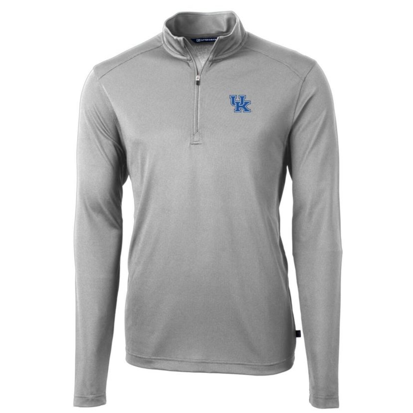 NCAA Kentucky Wildcats Big & Tall Virtue Eco Pique Recycled Quarter-Zip Pullover Top
