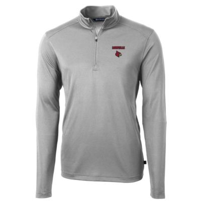 NCAA Louisville Cardinals Big & Tall Virtue Eco Pique Recycled Quarter-Zip Pullover Top