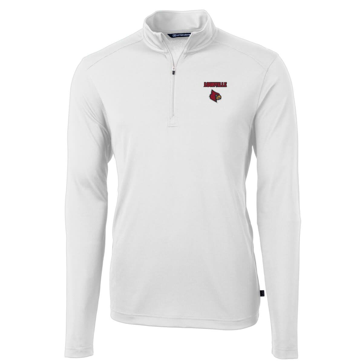 NCAA Louisville Cardinals Big & Tall Virtue Eco Pique Recycled Quarter-Zip Pullover Top