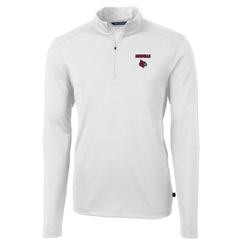 NCAA Louisville Cardinals Big & Tall Virtue Eco Pique Recycled Quarter-Zip Pullover Top