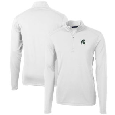 NCAA Michigan State Spartans Big & Tall Virtue Eco Pique Recycled Quarter-Zip Pullover Top