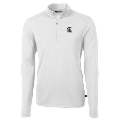 NCAA Michigan State Spartans Big & Tall Virtue Eco Pique Recycled Quarter-Zip Pullover Top