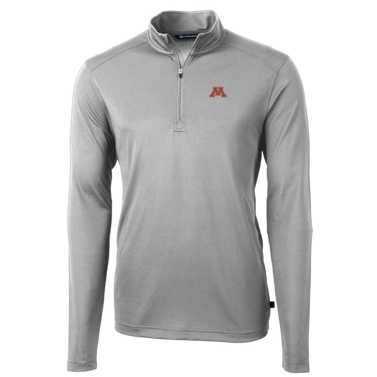 NCAA Minnesota Golden Gophers Big & Tall Virtue Eco Pique Recycled Quarter-Zip Pullover Top