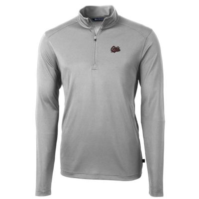 NCAA Montana Grizzlies Big & Tall Virtue Eco Pique Recycled Quarter-Zip Pullover Top